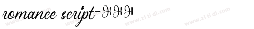 romance script字体转换 romance script字体转换